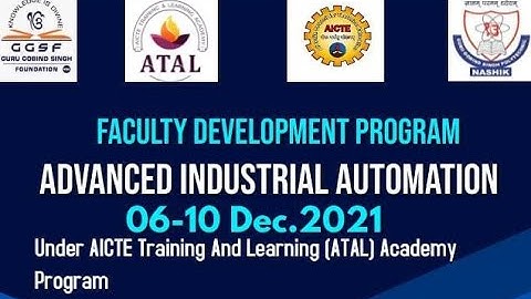 Inauguration Program of  AICTE -ATAL Sponsored  Online FDP on "ADVANCED Industrial Automation"