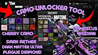 COD WARZONE EQUIP ANY CAMO! DM ULTRA ON MW GUNS, DAMASCUS ON CW GUNS! EASY TO USE CAMO SWAPPER TOOL