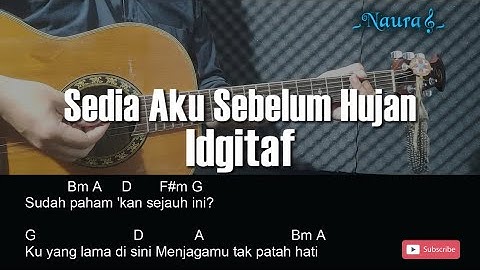 Idgitaf - Sedia Aku Sebelum Hujan Guitar Chords Lyrics #shorts 