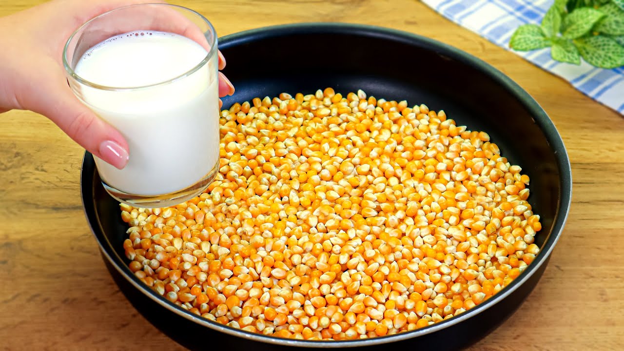 Если у вас есть 1 стакан кукурузы и молока! Попробуйте этот рецепт! Вкусные! Все довольны