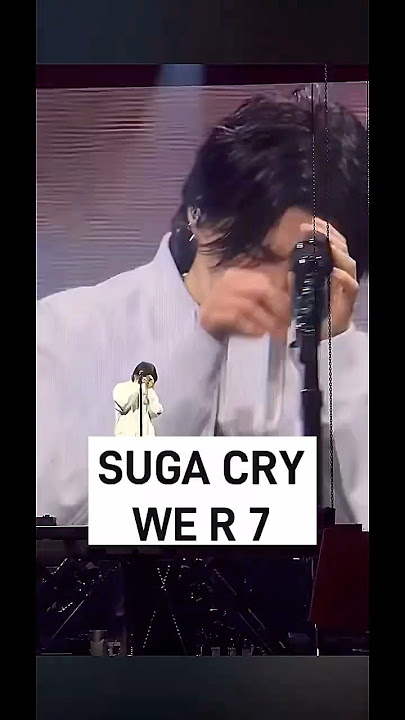 #Suga cried when he remembered the members “we’re 7”. A message that #BTS don’t care abt the chart
