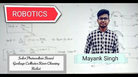 SOLAR PHOTOVOLTAIC GARBAGE COLLECTOR RIVER CLEANING ROBOT