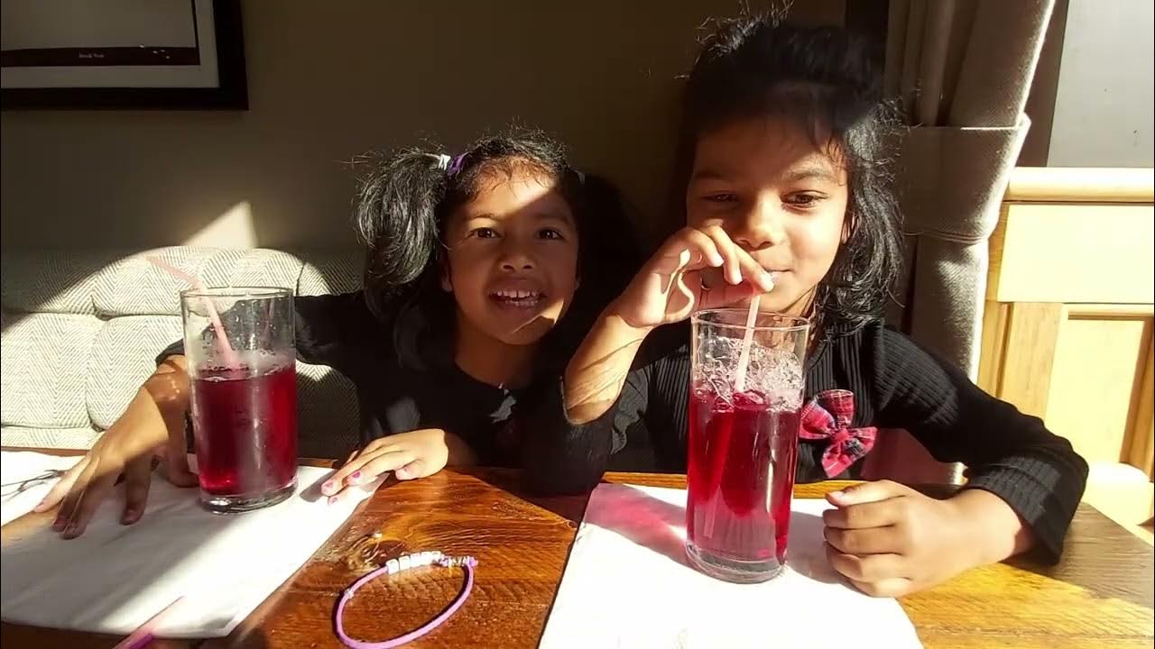 How to blow bubbles in Cranberry Juice Anya and Ira YouTube