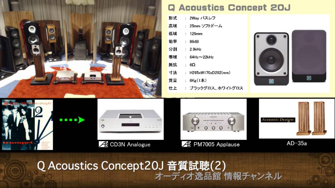2015年11月 Q Acoustics Concept 20J/40J 試聴(2) Concept 20J