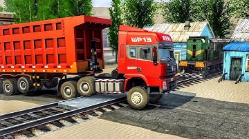 New Maps Mod Trucks vs Broken Roads With Speed Bumps | Spintires: Mudrunner American Wilds Part-31