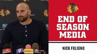 Nick Foligno End of Season Media | Chicago Blackhawks