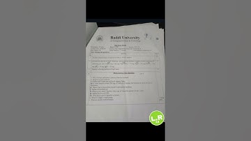 Question Paper Of Engineering Chemistry Of CSE department Of Baddi University.#Shorts