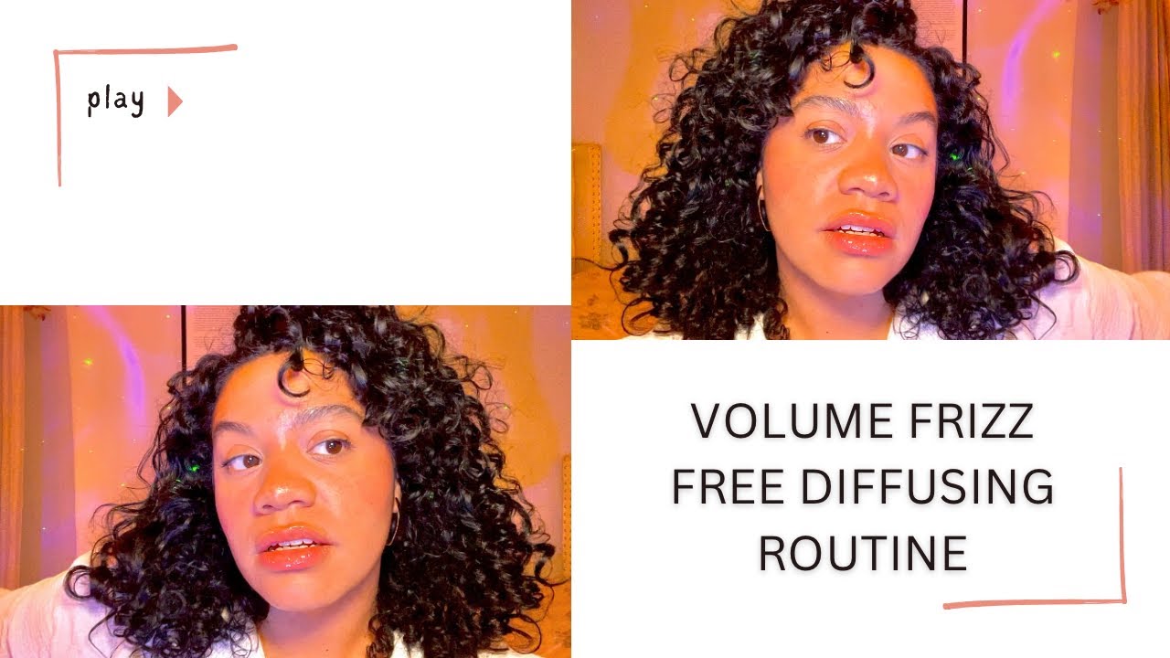 My Voluminous Curly Hair Routine using the Dyson Supersonic Diffuser | Defined + Bouncy Curls!
