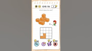 #Brain Test Level 178 Solved # What does he see ?