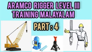 Aramco Rigger Level 3 Training Malayalam 76 to 100 question and answer