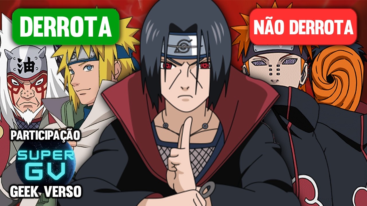 LIVE DEFINITIVA: 7 NINJAS TEMIDOS QUE DERROTAM O ITACHI E 7 QUE NÃO DERROTAM