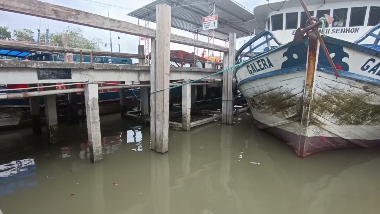 porto do bacuriteua Bragança do Pará e aqui todo mundo descarregar os  pescados