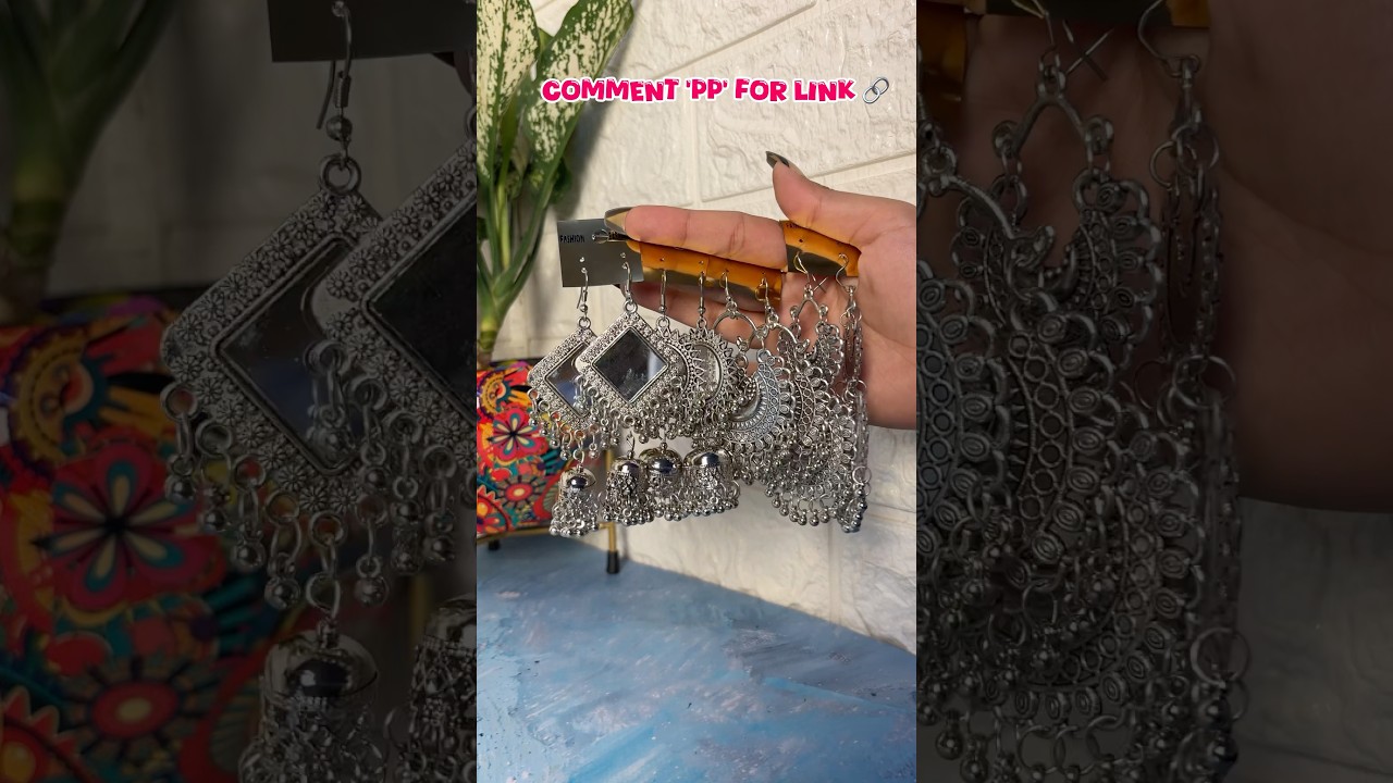 Oxidised earrings combo under ₹160 