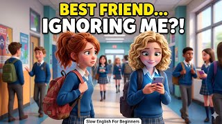 My Best Friend Ignored Me  | Easy English Story (A2 Level)