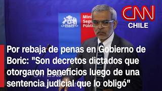 Exministro Cordero cuestiona defensa de Rabat y aclara rebajas de penas durante Gobierno de Boric