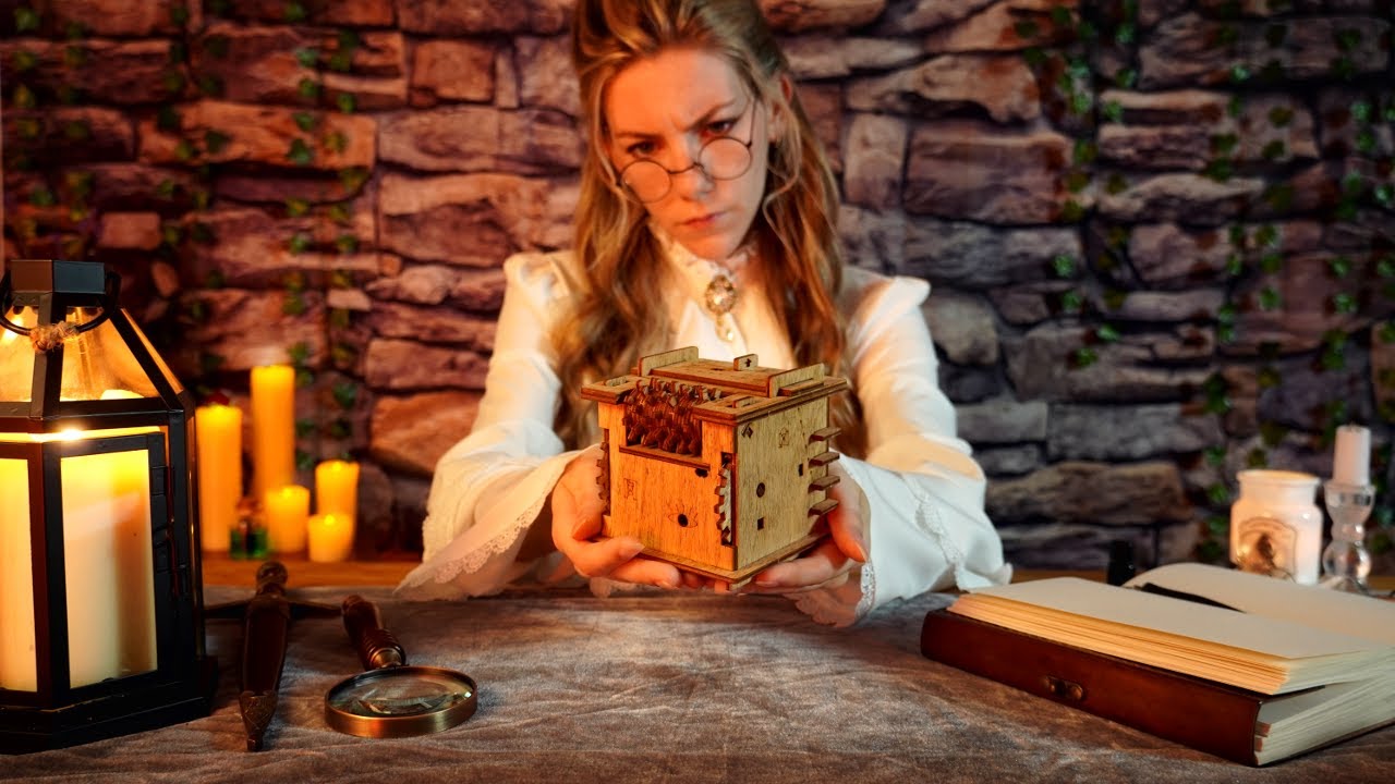 ASMR 🕵🏼‍♀️ The Detective & the Puzzling Parcel | Wooden Triggers, Victorian Roleplay, Fire Crackling