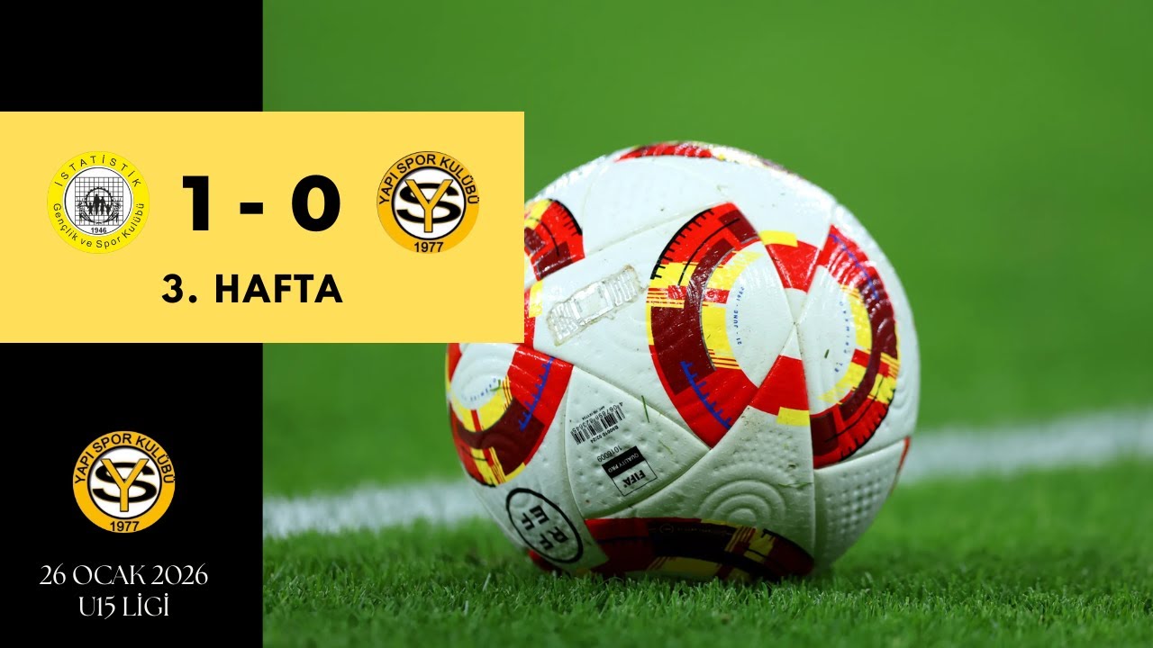 U15 3. Hafta Maç Görüntüleri İstatistik Spor 1 - 0 Yapı Spor 26.01.26