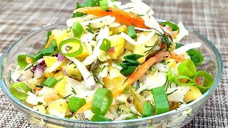 Салат из картошки и солений
