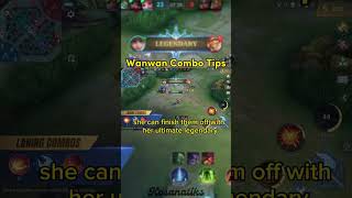 Wanwan Combo Tips #mlbb #mlbbesports #mlbbshorts #mobilelegend #wanwan #wanwangameplay