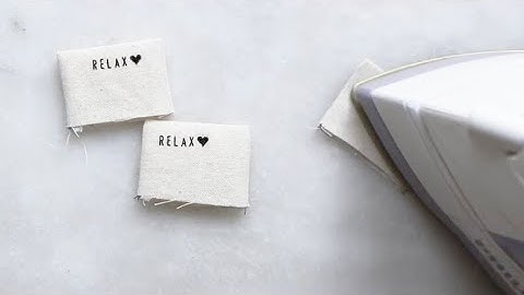 DIY easy fabric labels