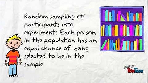 Random Sampling versus Random Assignment