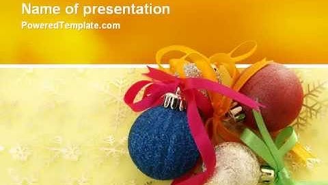 Christmas Tree PowerPoint Template by PoweredTemplate.com