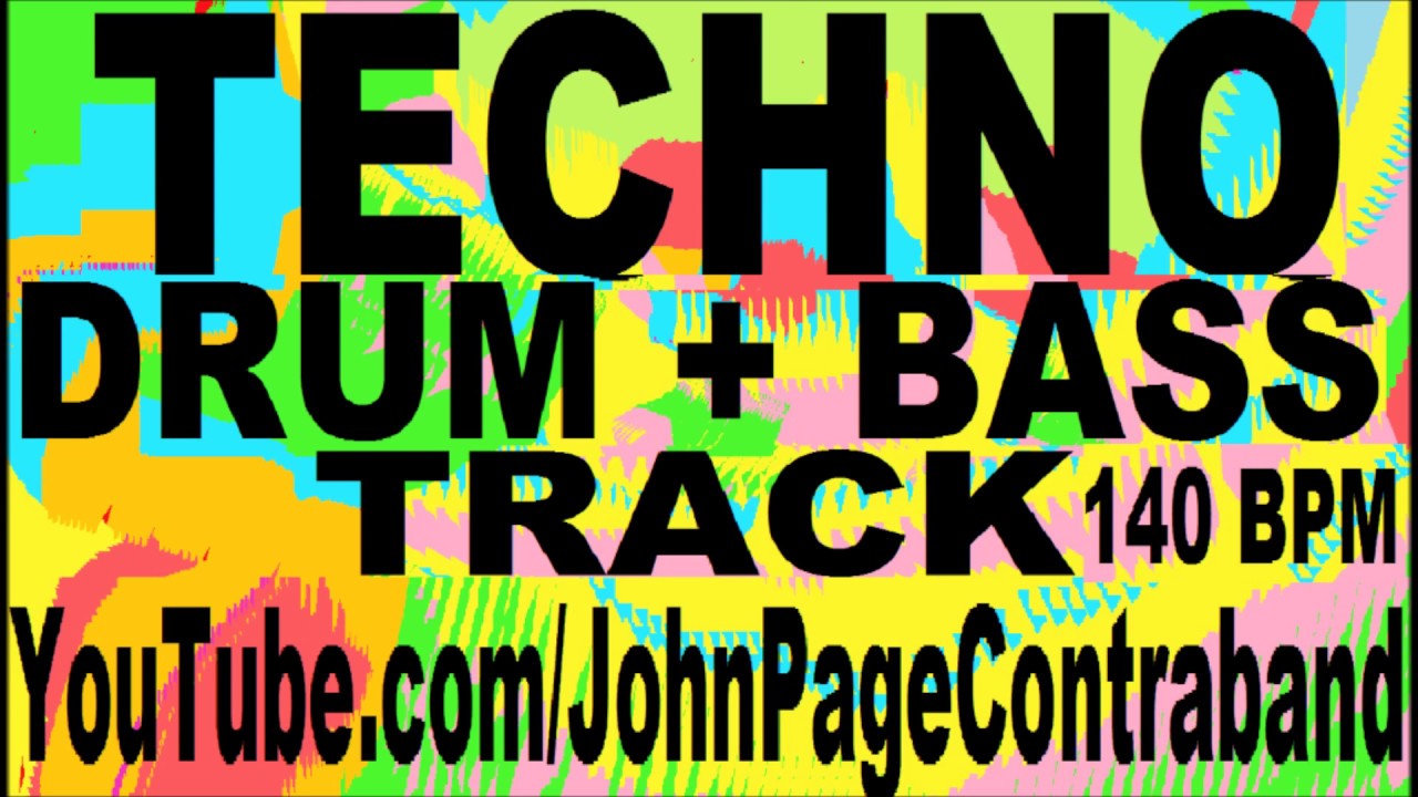 Techno Drum and Bass Backing Track 140 bpm YouTube