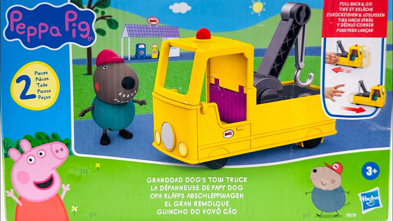 6 Minutes Satisfying with Unboxing Peppa Pig Grandad Dogs Tow Truck