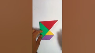 Tangram Kite puzzle solving#shorts #tangram #craftypihu