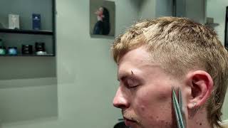 Textured Mullet ASMR Scissor Haircut, No Talking, No clippers, No Hairdrier