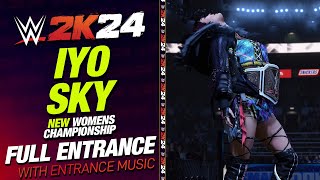 IYO SKY WWE 2K24 ENTRANCE - #WWE2K24 IYO SKY CHAMPIONSHIP ENTRANCE