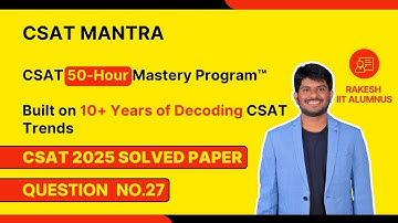 Let both p and q be prime numbers such that (p^2 + k) is also a | UPSC | CSAT 2025 | CSAT MANTRA
