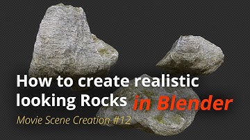 MSC #12 - How to create realistic looking Rocks (Blender Tutorial EN)