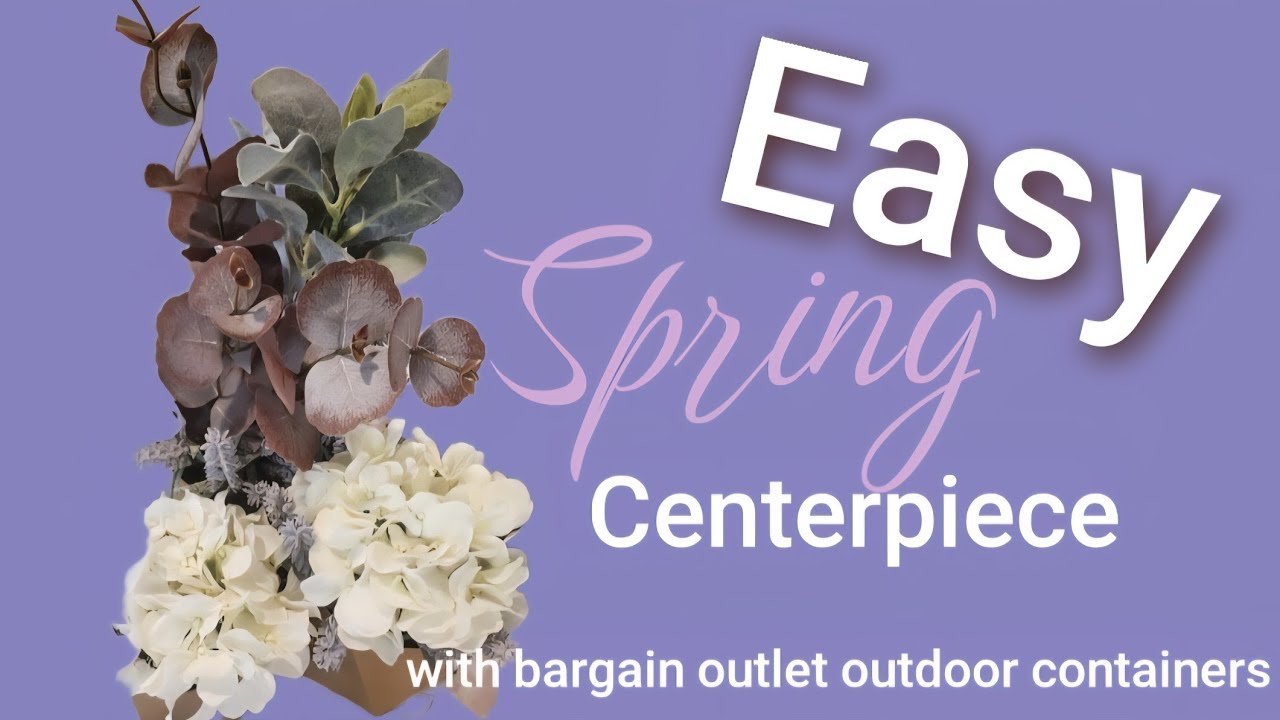 Spring Floral Centerpiece✨️Outdoor Containers/Indoors✨️Budget Friendly 