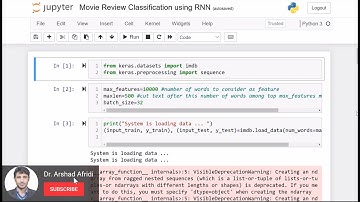 Movie Review Classification Using RNN in Python Keras | RNN Example in Python by Dr Arshad Afridi