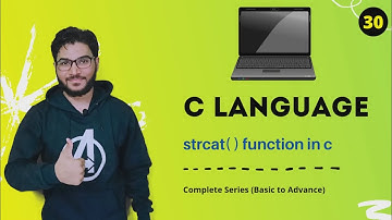 strcat function in C Language | C Tutorial in Hindi #30