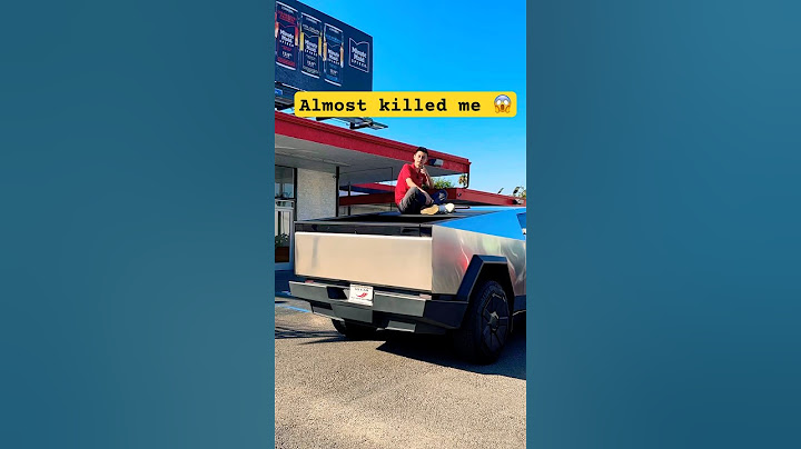 Tesla Cyber truck almost killed me! Wait till the end 😱 #tesla #cybertruck #shorts #mycarautogroup