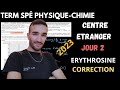 Term spe spc erythrosine colorant alimentaire bac 2023 centre etranger j2