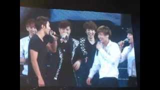 120428 SS4INA Day 2 - Closing: Siwon lost the paper-rock-scissor game (1)