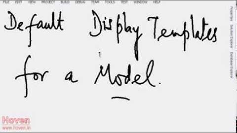 ASP.NET Html Display Extensions, DisplayFor | MVC Training in Chandigarh