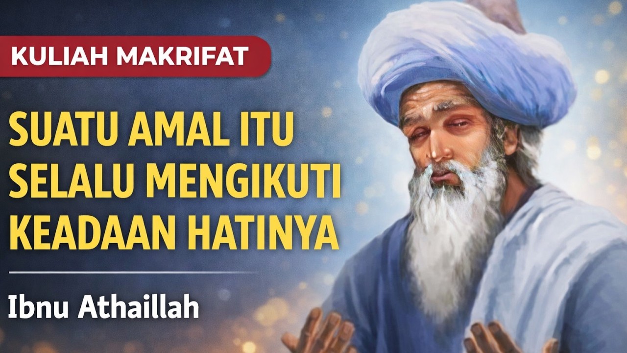 SUATU AMAL ITU SELALU MENGIKUTI KEADAAN HATINYA - Kuliah Makrifat | Ibnu Athaillah