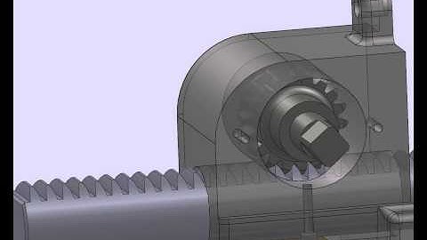 solidworks rack & pinion motion study animation