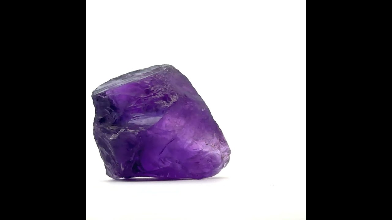 Natural Amethyst Rough 48.5 Carat Indigo Purple AAAAA Quality Uncut Raw Gemstone Rocks