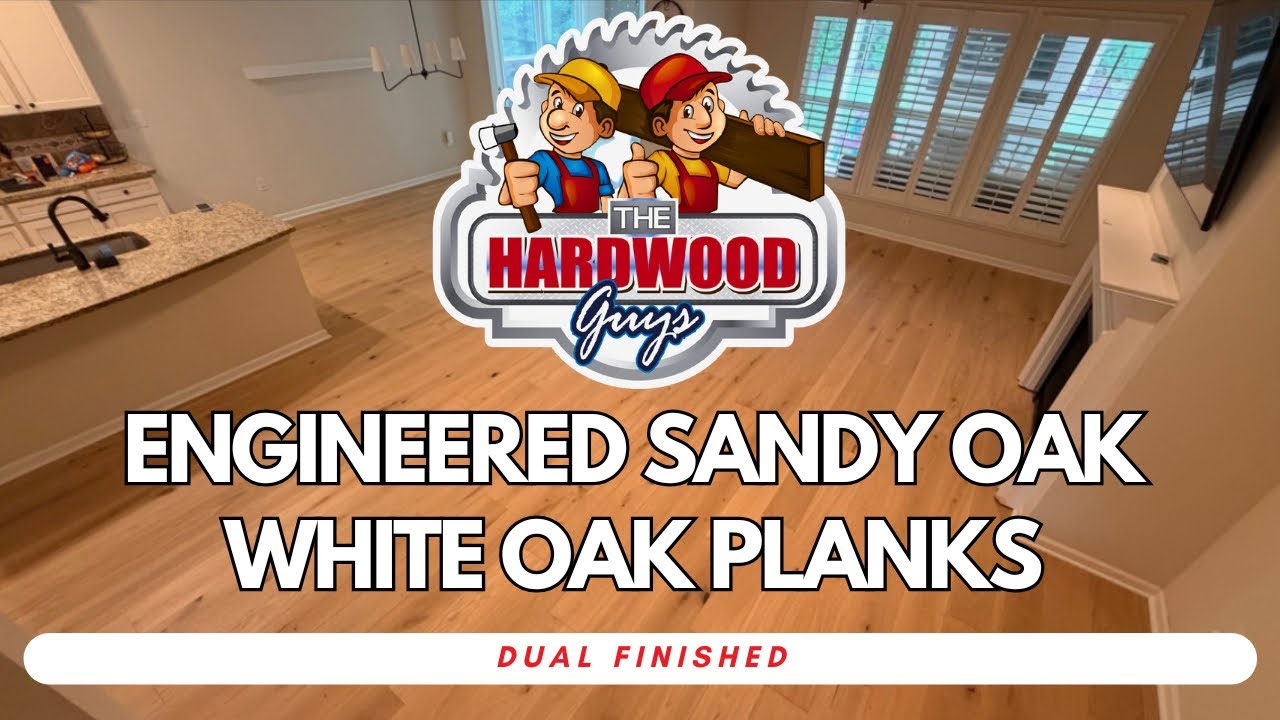 Engineered and solid white oak flooring installed in a Canton, GA home