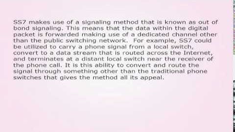 MN Architecture Unit II - What is SS7