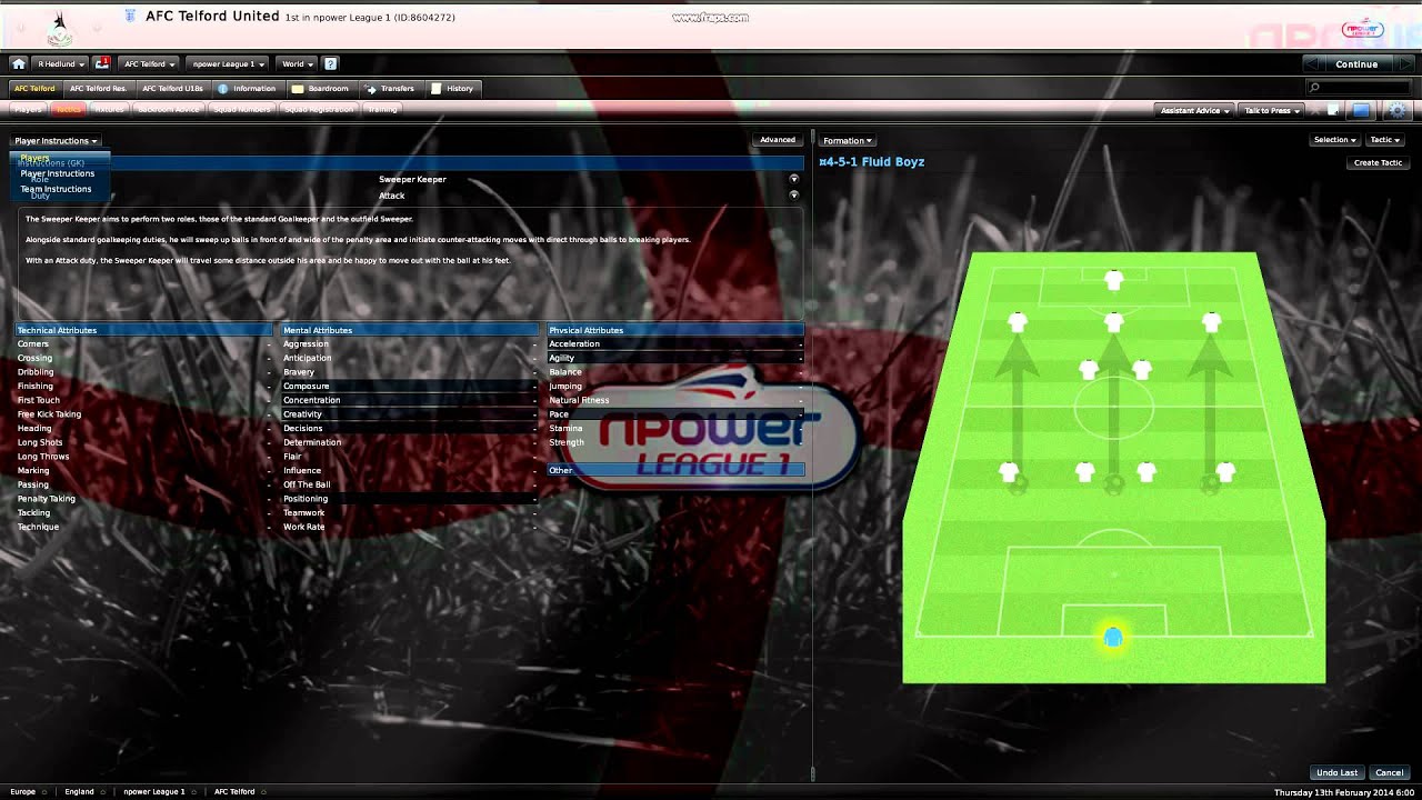 Football manager 2011 tactic - YouTube