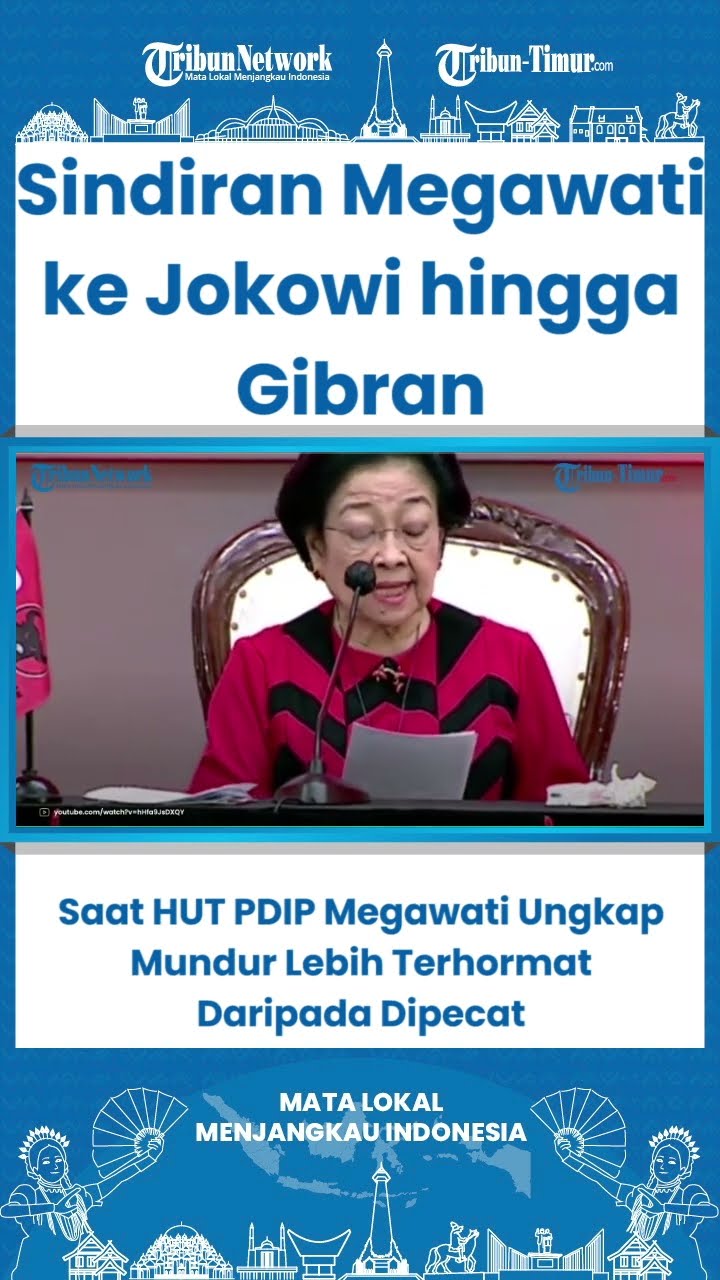 SHORT Megawati Ungkap Mundur Lebih Terhormat Daripada Dipecat, Sindiran ke Jokowi hingga Gibran