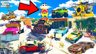 Franklin Collecting SECRET ZOMBIE CARS in GTA 5 | SHINCHAN and CHOP