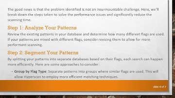 How to Improve Hyperscan Performance When Scanning Large Databases