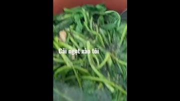 #Shorts Mụi Vlog CẢI NGỌT XÀO TỎI THƠM NGON